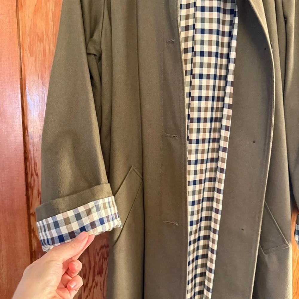 Sezane Clyde Coat Dark Khaki - Size 4 - Picture 5 of 10